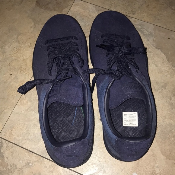 puma navy blue sneakers